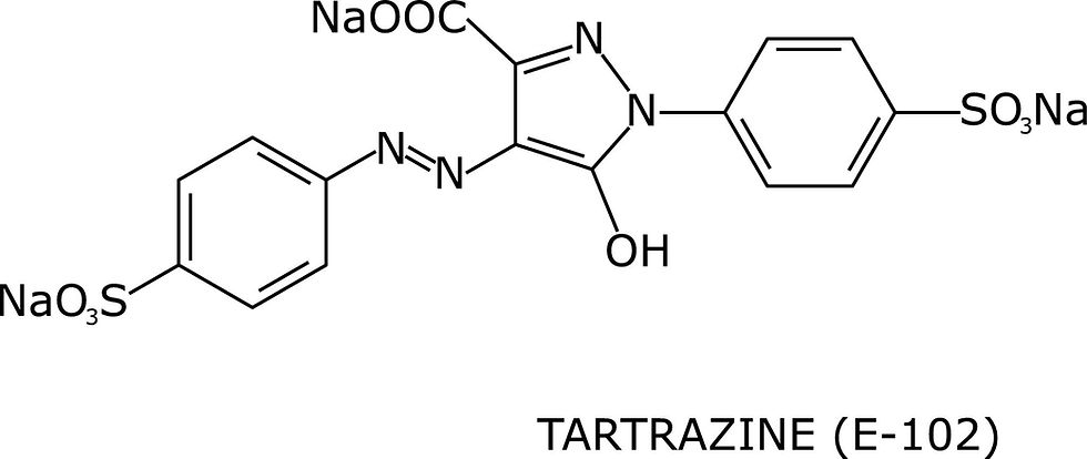 Yellow 5 Molecular Structure