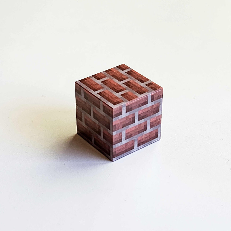 Thumbnail: brick textured magnetic minecraft building block