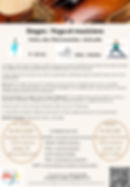 Affiche Yoga et musicien