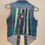 Thumbnail: Woman's Upcycled Jean Jacket Size: Medium 