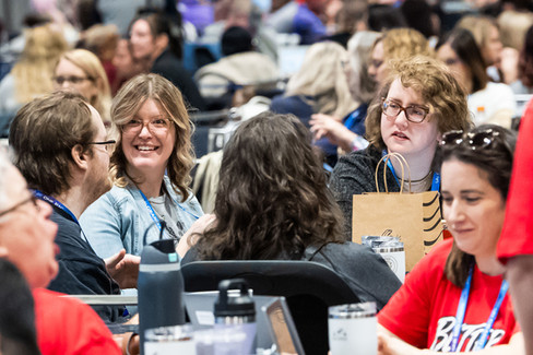 convention attendees smiling