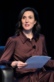 Marissa Lombardi of the ForumEA at a conference