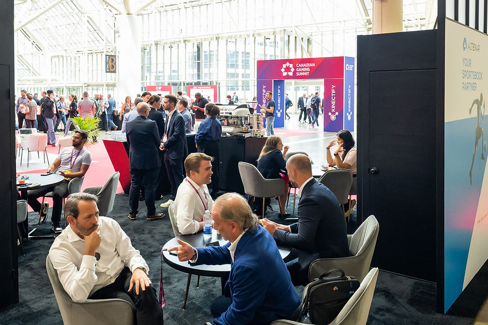 meetings at CGS at Altenar booth