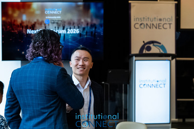 conference attendees networking