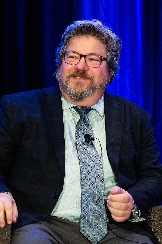 close-up of panelist