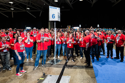 OPSEU delegates at convention