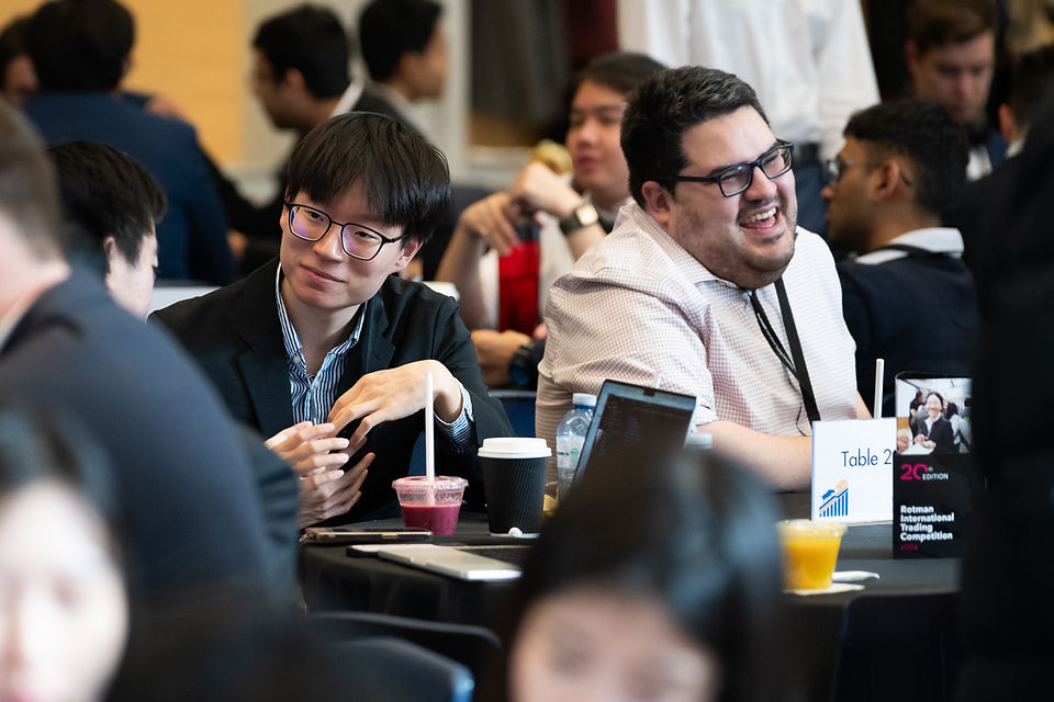 students chatting over lunch