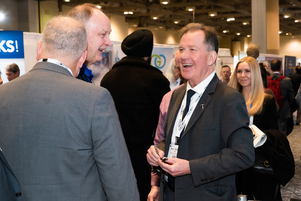 Minister George Pirie smiling