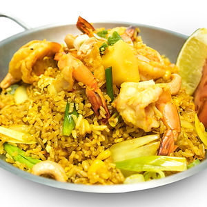 L12. Pineapple Fried Rice Lunch Special + Veggie Roll