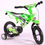 Miniaturbild: Volare Motobike Children's Bicycle - Boys - 12 inch - Green - 95% assembled