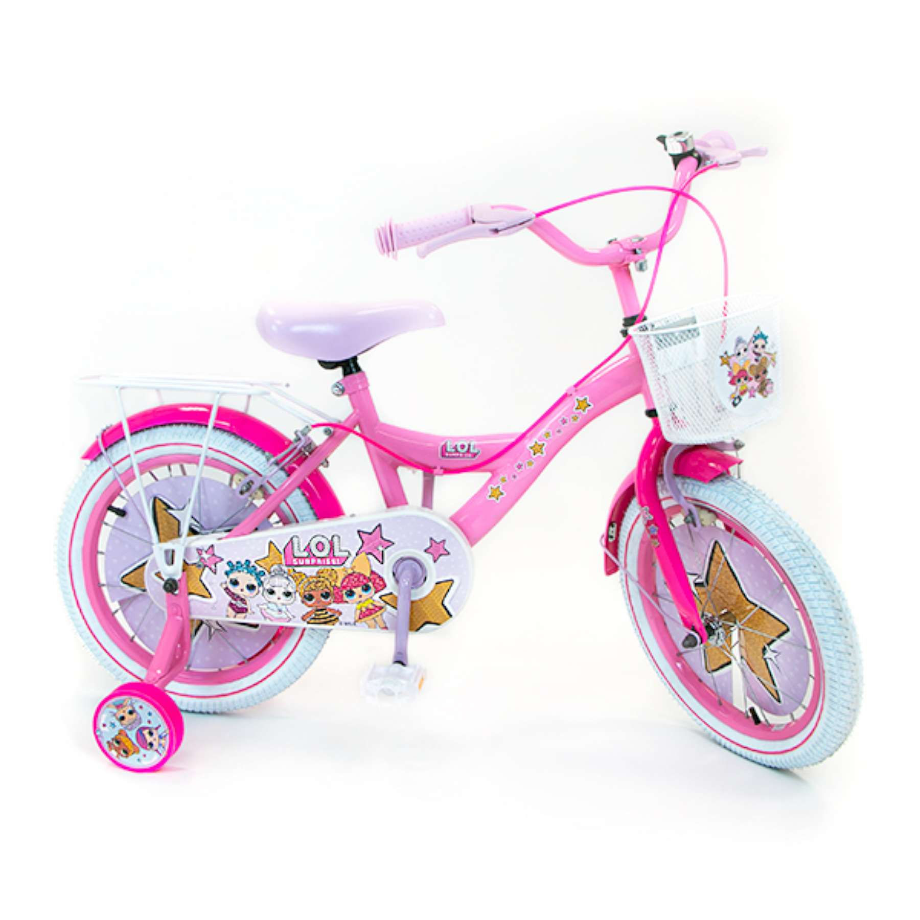 LOL Surprise Children's Bicycle - Girls - 16 inch - Pink - Two Handbrakes