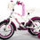 Miniaturbild: Volare Heart Cruiser Children's Bicycle - Girls - 12 inch - White/Purple