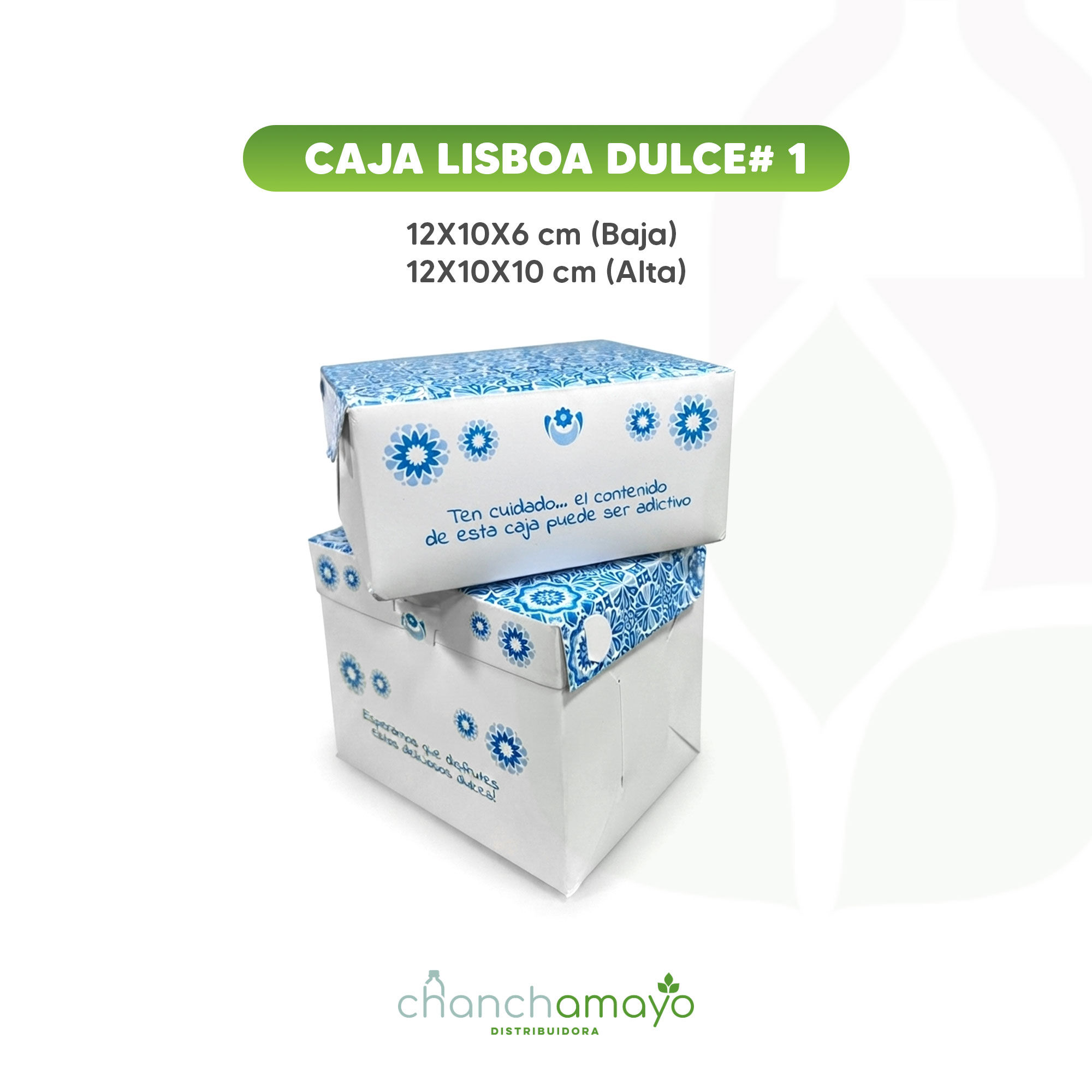 Caja de dulce Estampada  (Lisboa)