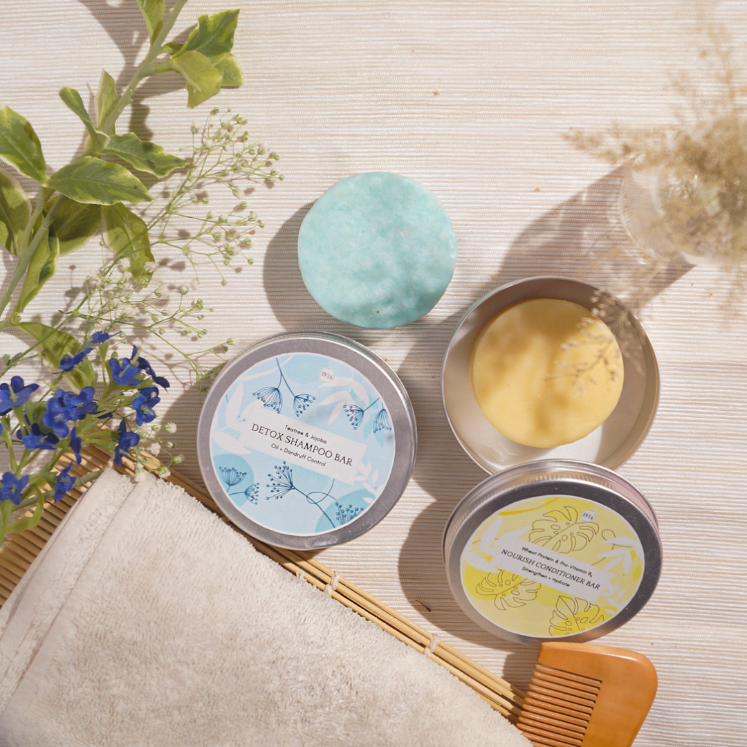 Detox Shampoo Bar (75g) + Nourish Conditioner Bar (60g)