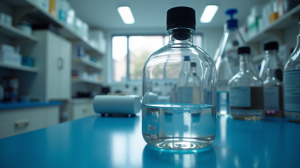 Eye-level view of a laboratory filled with scientific equipment