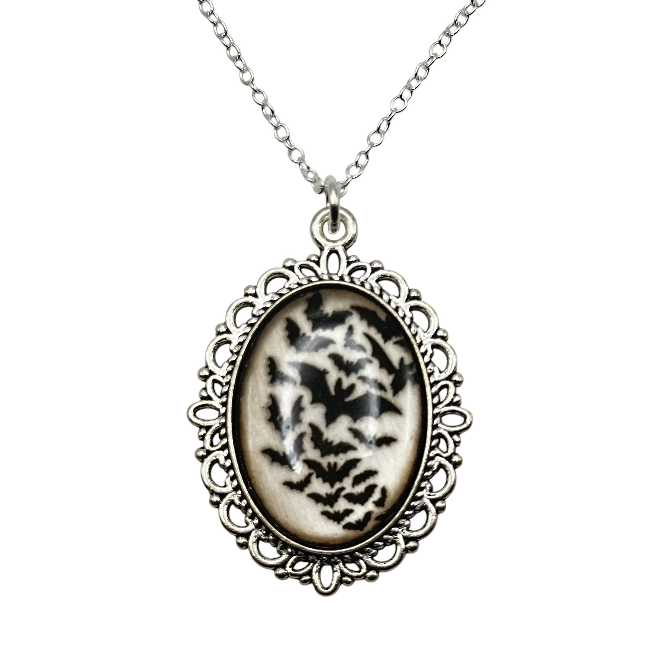 Bats necklace.