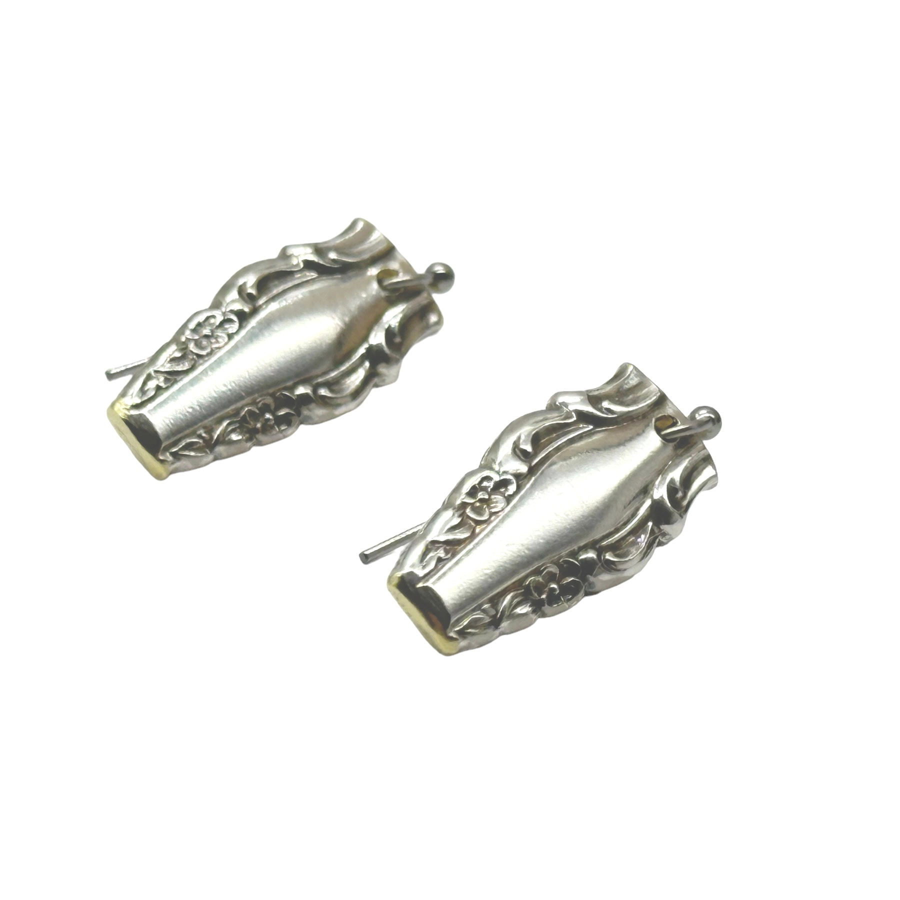 Spoon handle earrings.