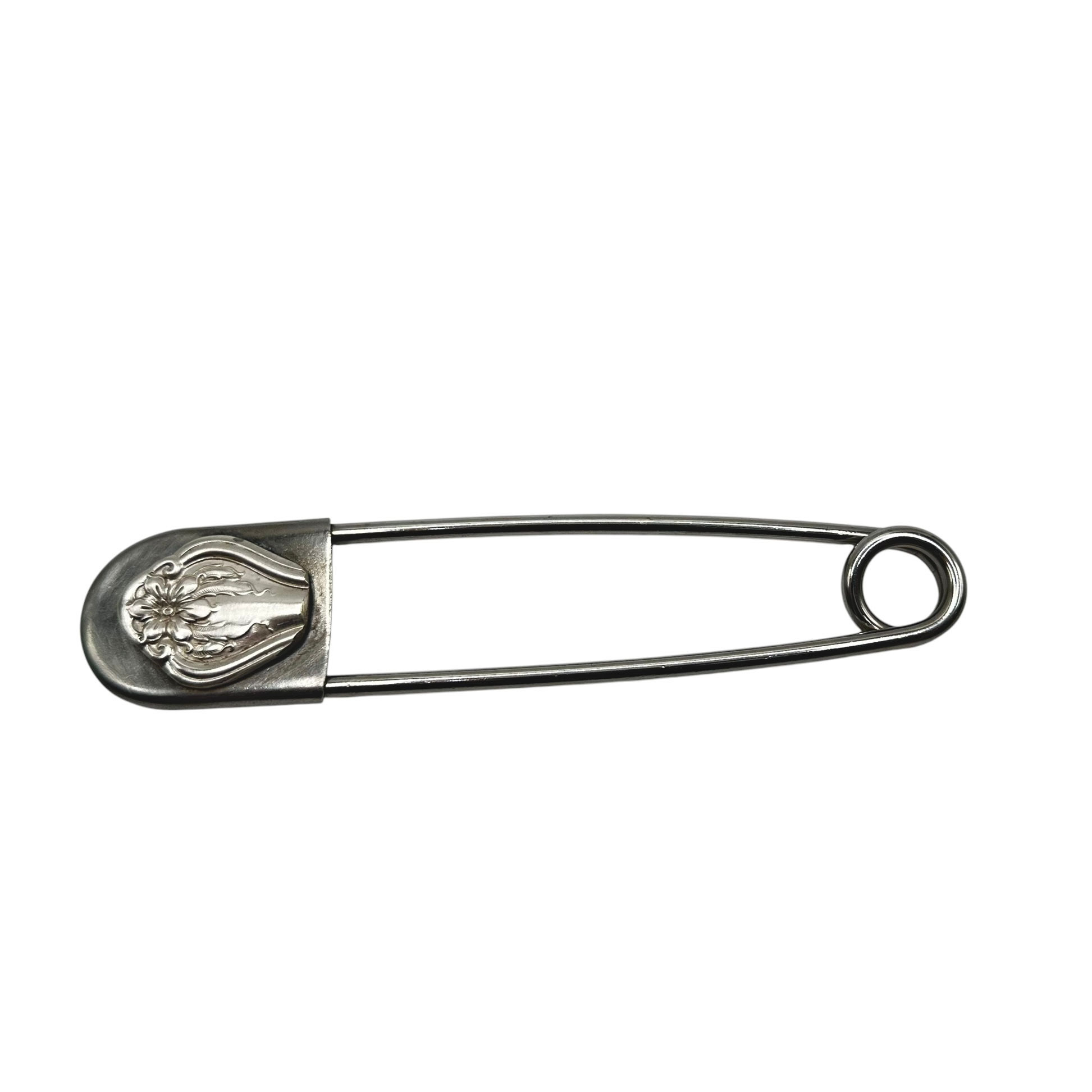 Safety pin keychain.