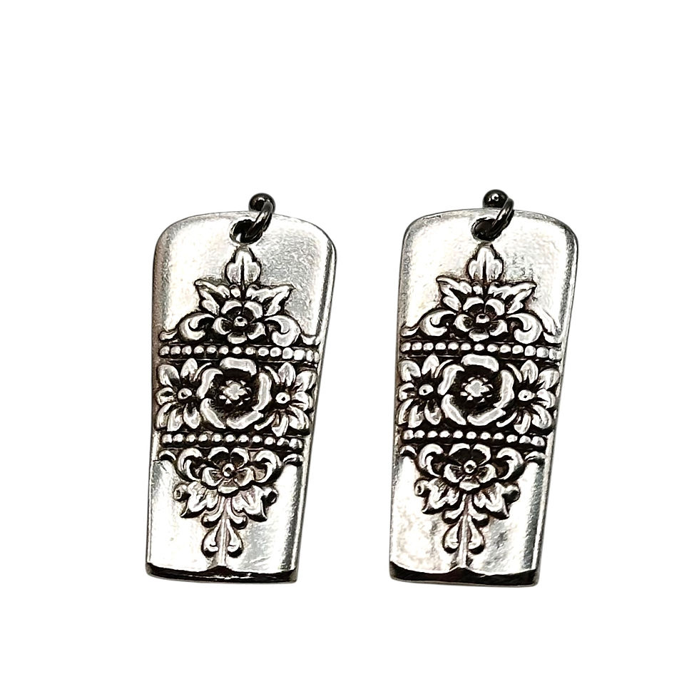 Knife handle earrings.