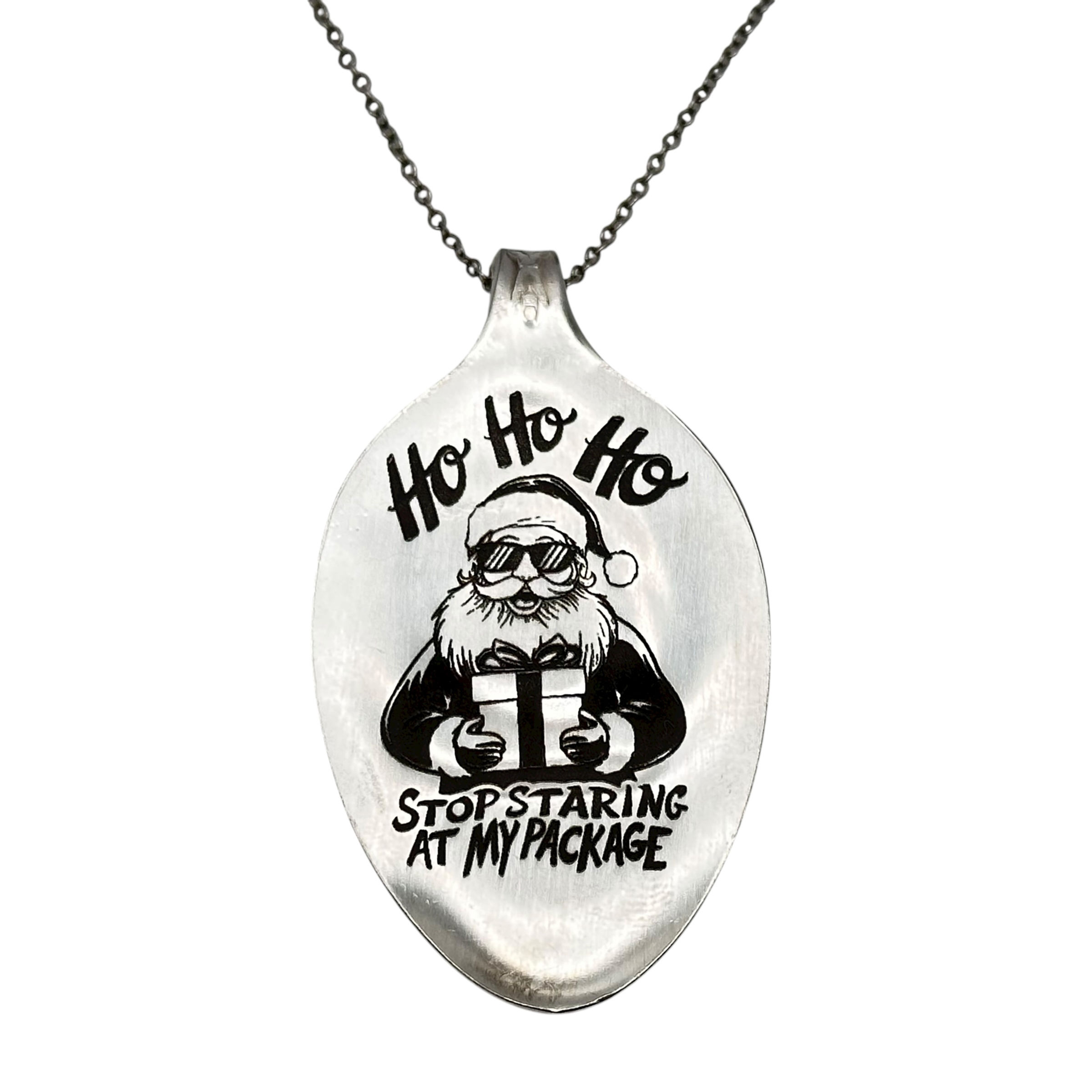 Ho Ho Ho Spoon necklace.
