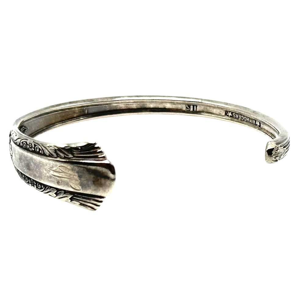 Thumbnail: (M) Monogrammed Spoon handle cuff. 