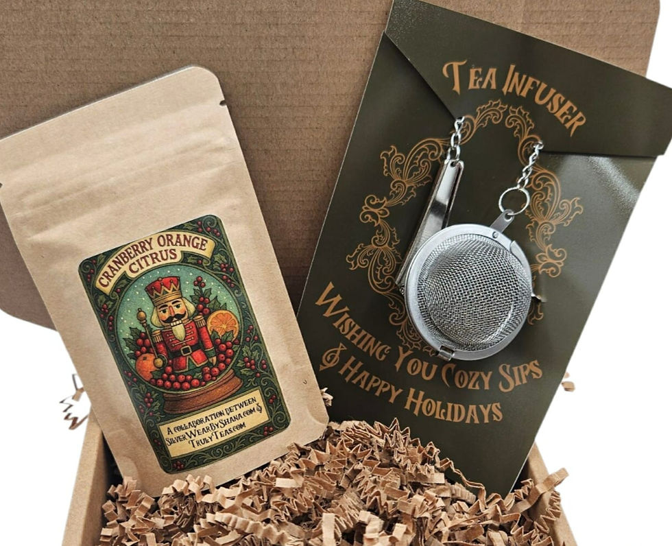 Truly Teas Cranberry Orange Citrus Mystery Infuser Set.