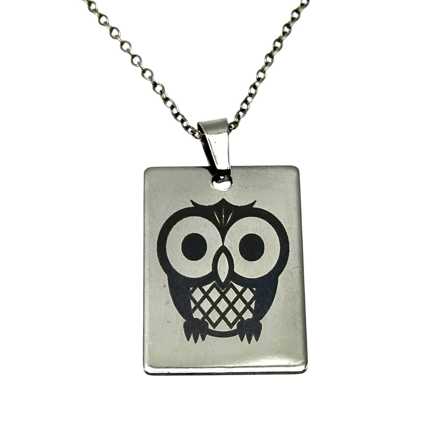 Owl necklace.