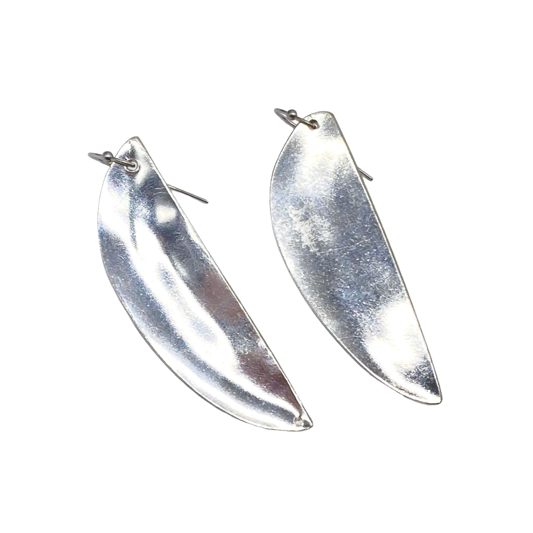 Spoon handle earrings.