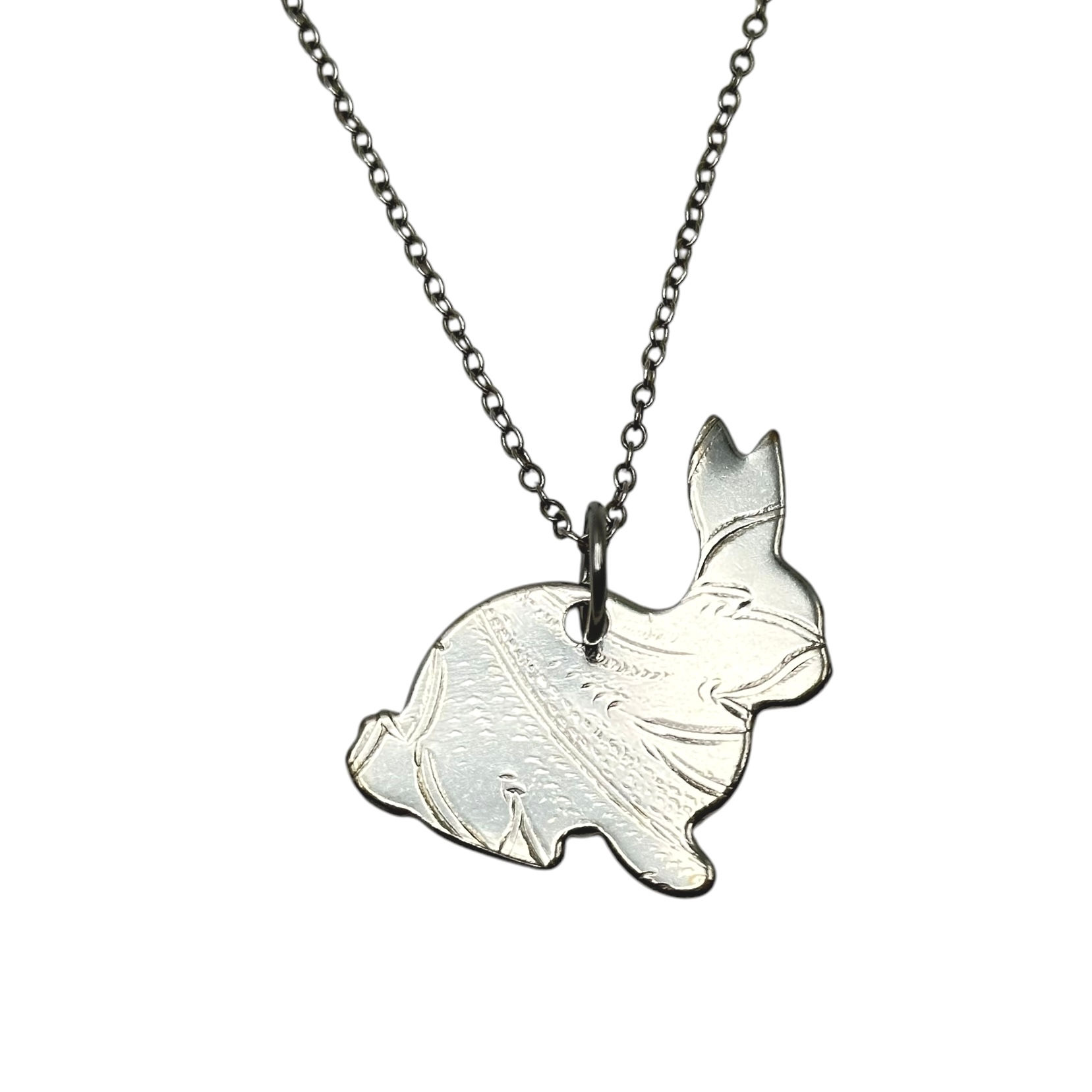 Serving tray necklace.