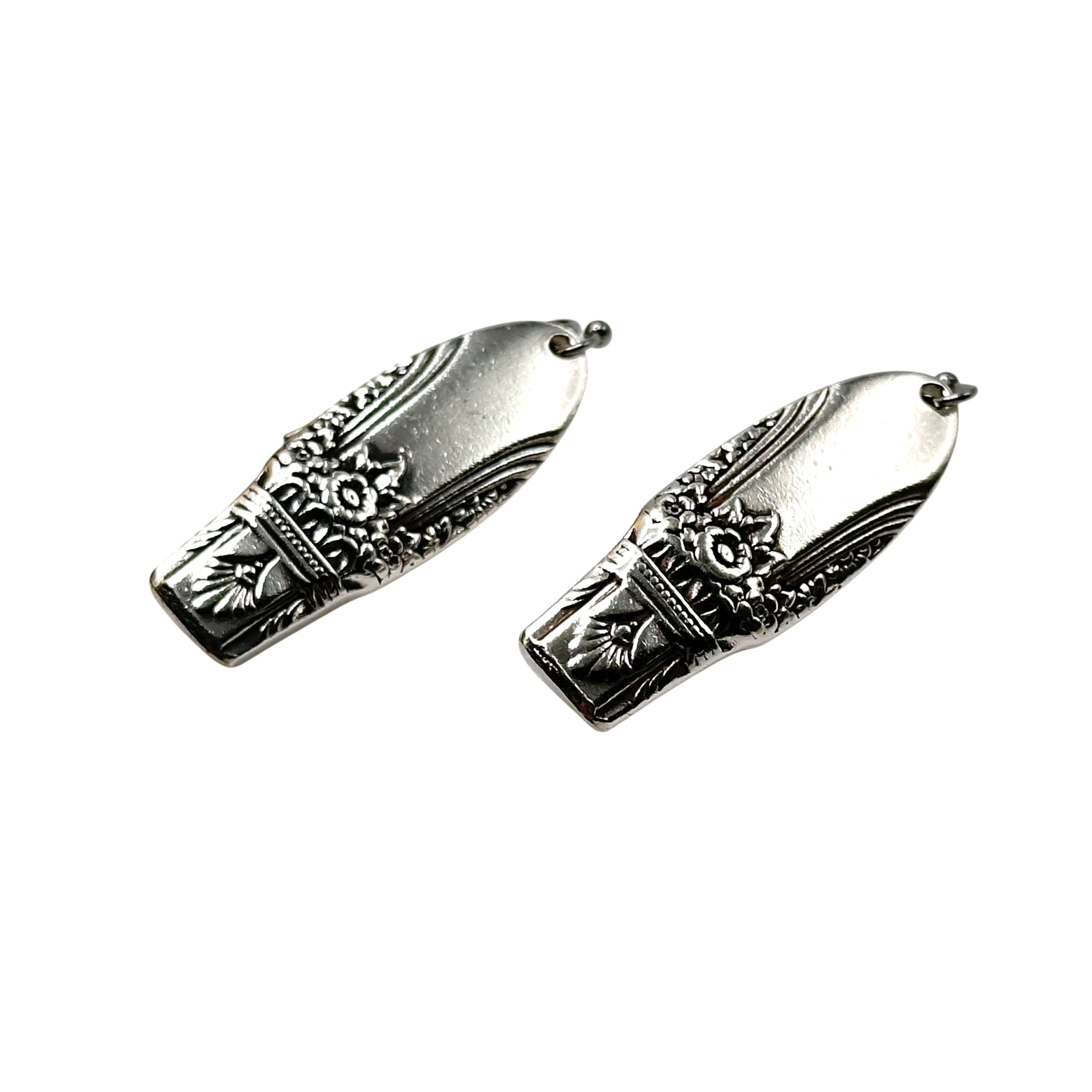 Knife handle earrings.