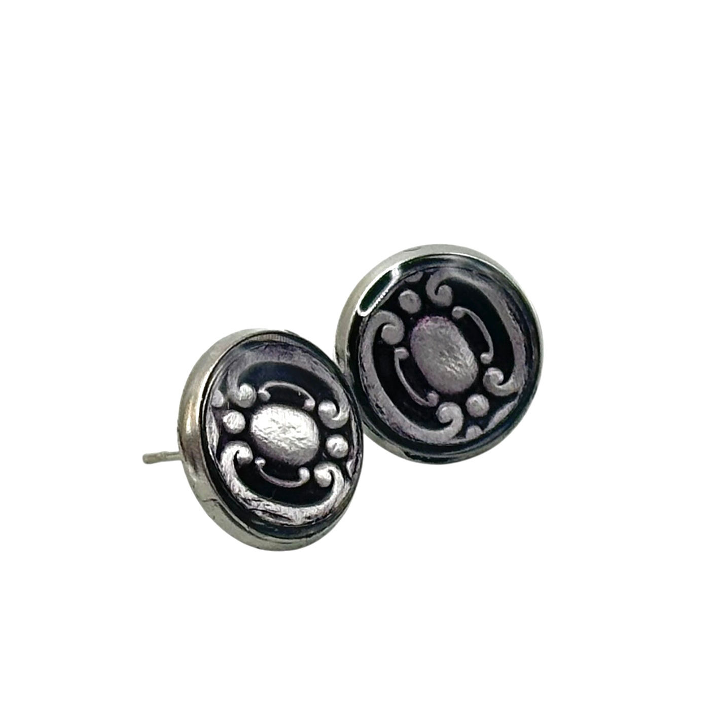 Knife handle post earrings.