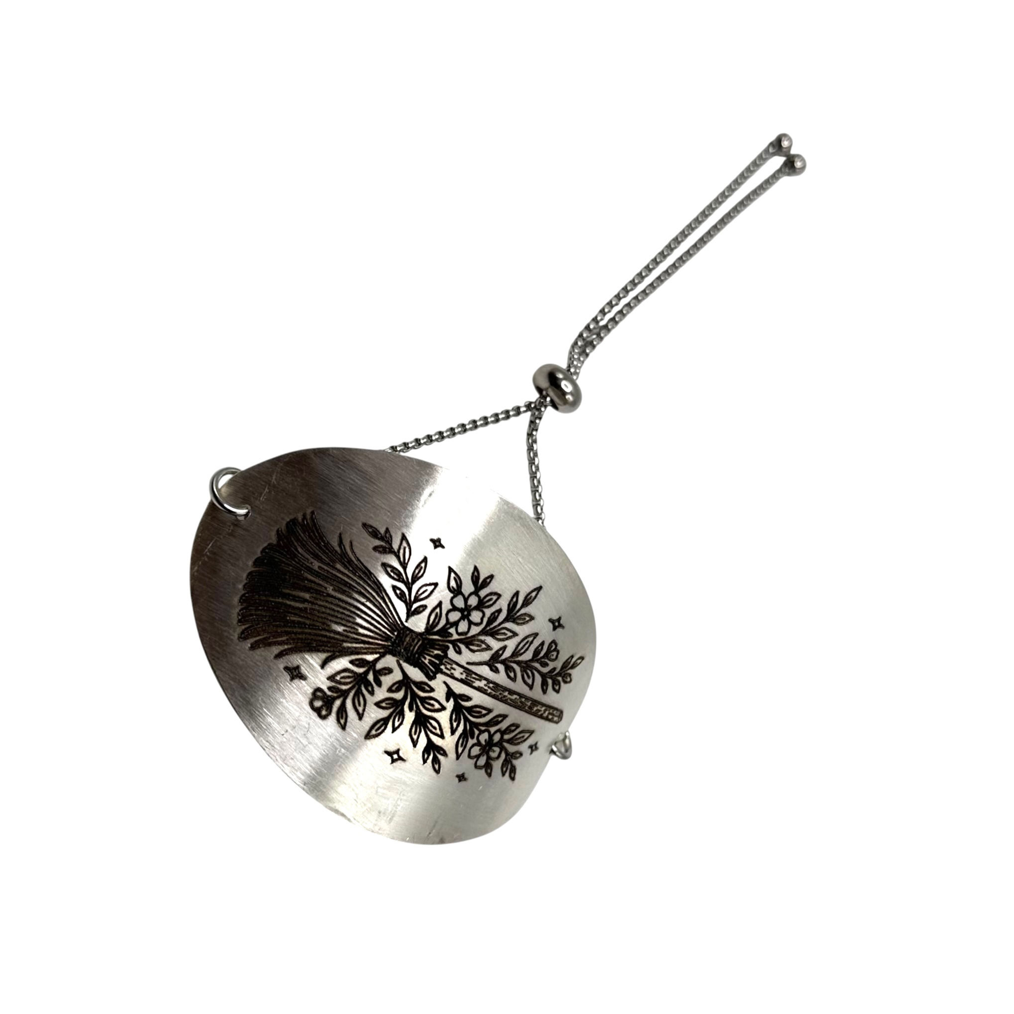 Adjustable spoon bowl bracelet.