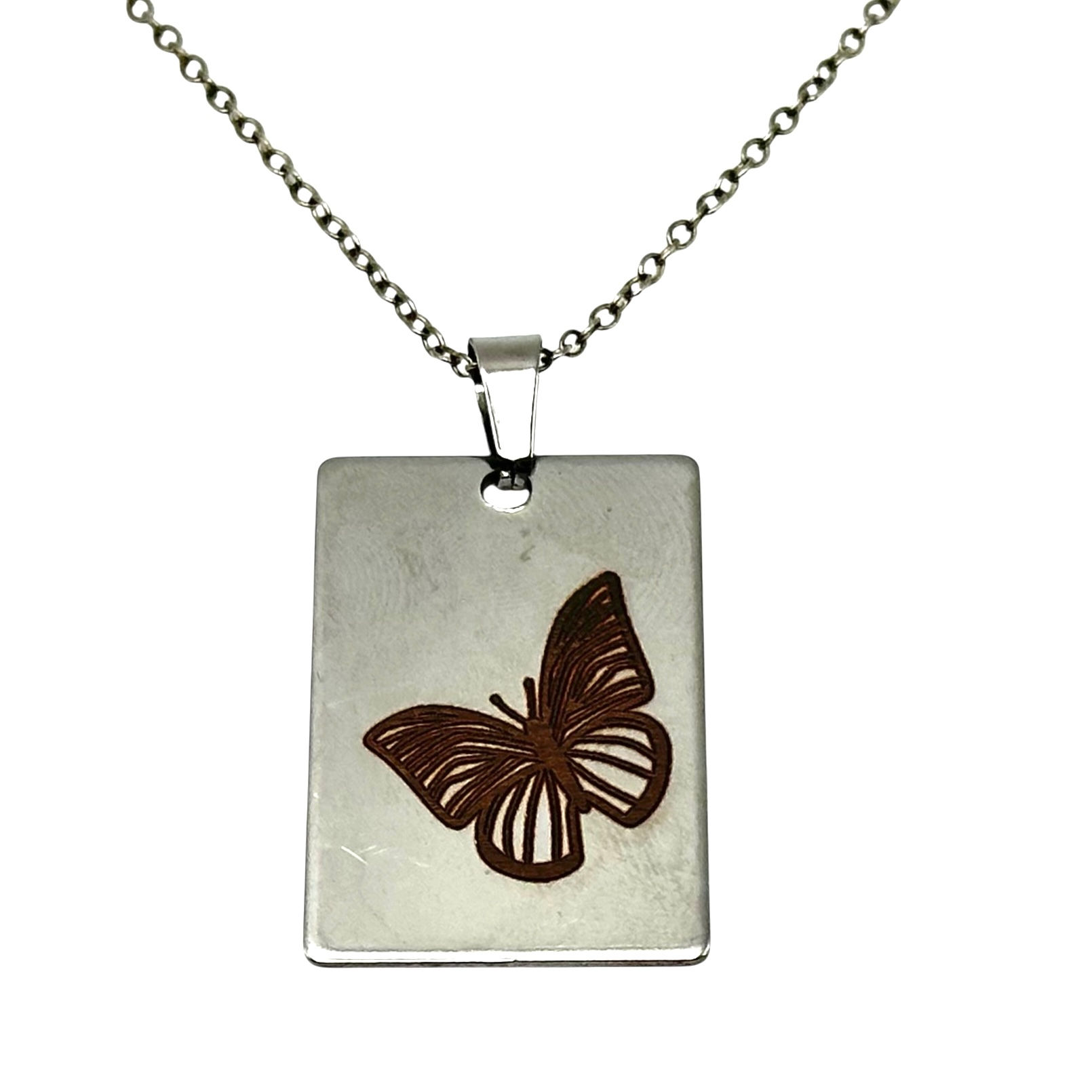 Butterfly necklace.