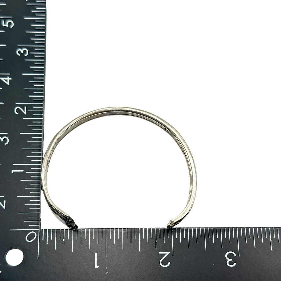 Thumbnail: (M) Monogrammed Spoon handle cuff. 