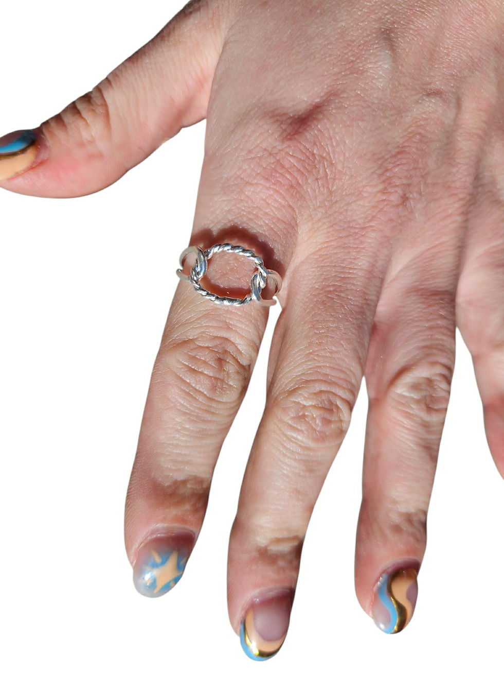 Thumbnail: Sterling fork ring.