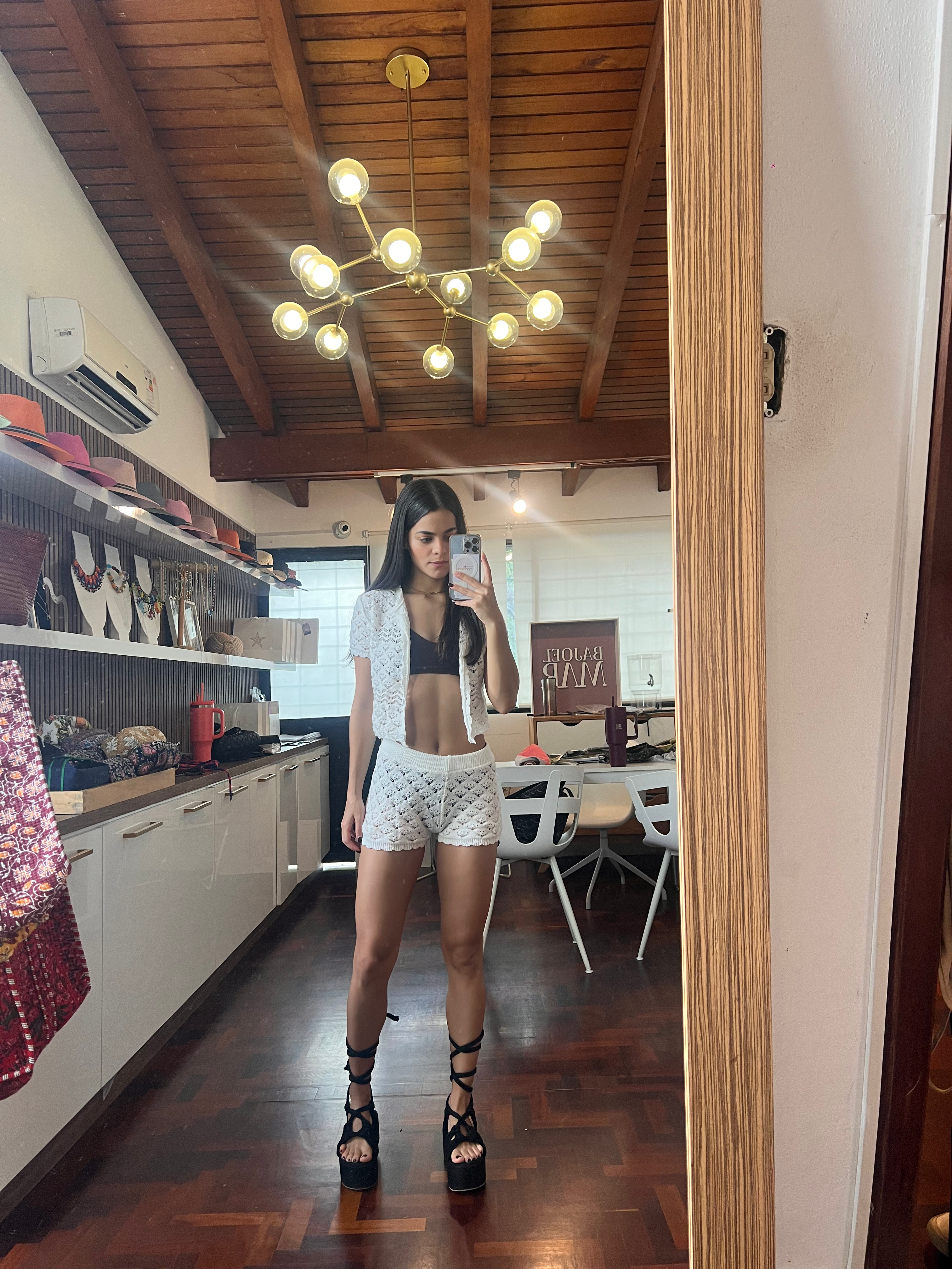 Set nuevo de short blanco 