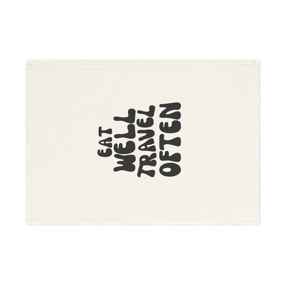 Thumbnail: Eat Well, Travel Often Organic Cotton Tea Towel