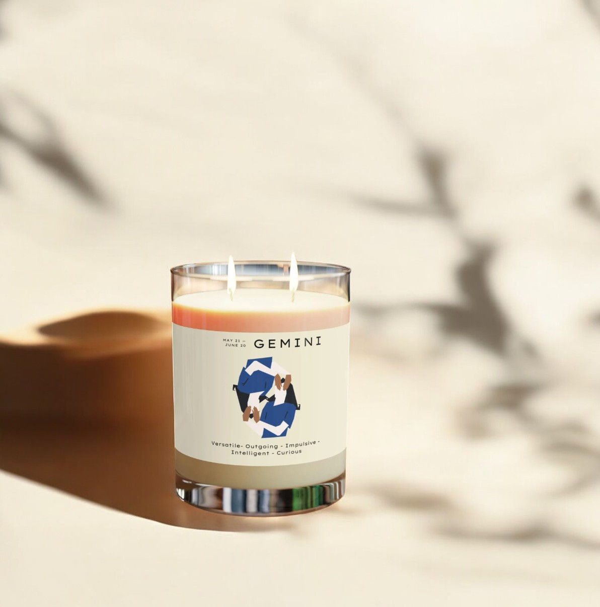 Gemini Zodiac Candle