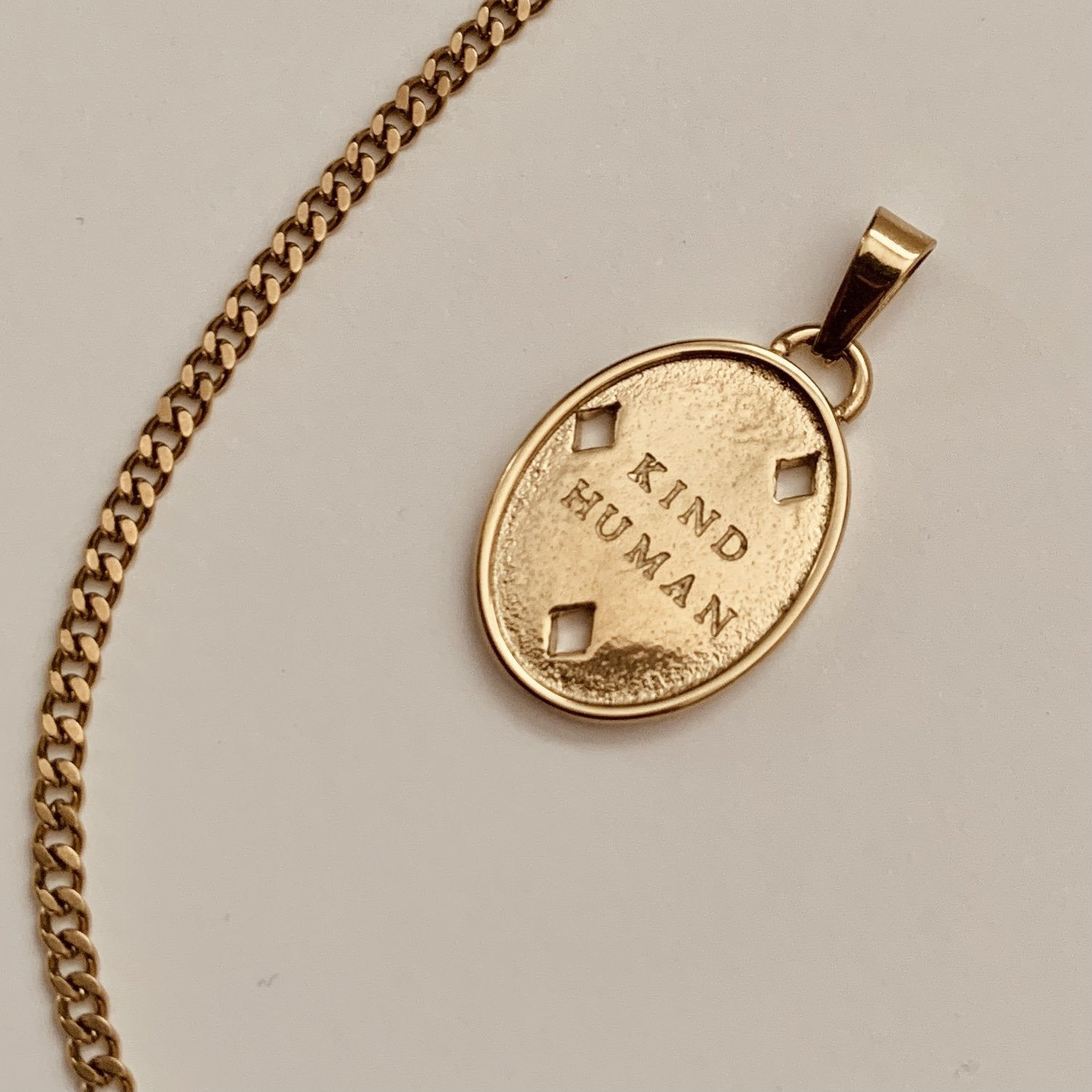 Kind Human Gold Plated Necklace