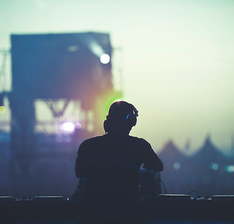 DJ In front of Crowd