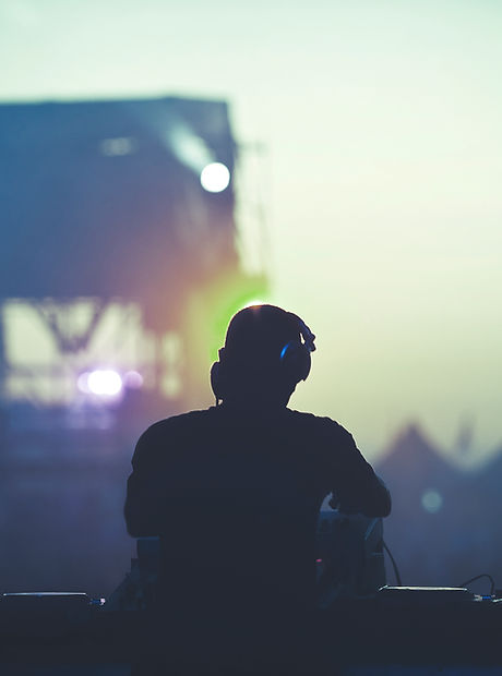 DJ In front of Crowd 