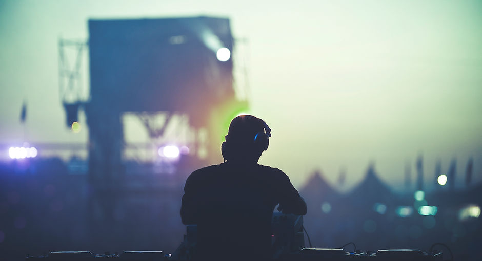 DJ In front of Crowd