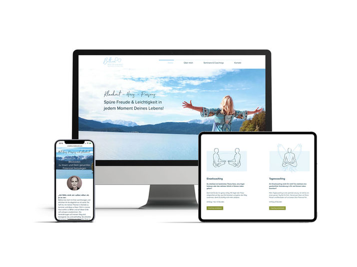 Mockup Website Bettina Heidrowski