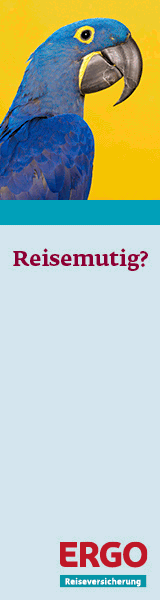 GIF Banner mit einem Papagai der zwinkert