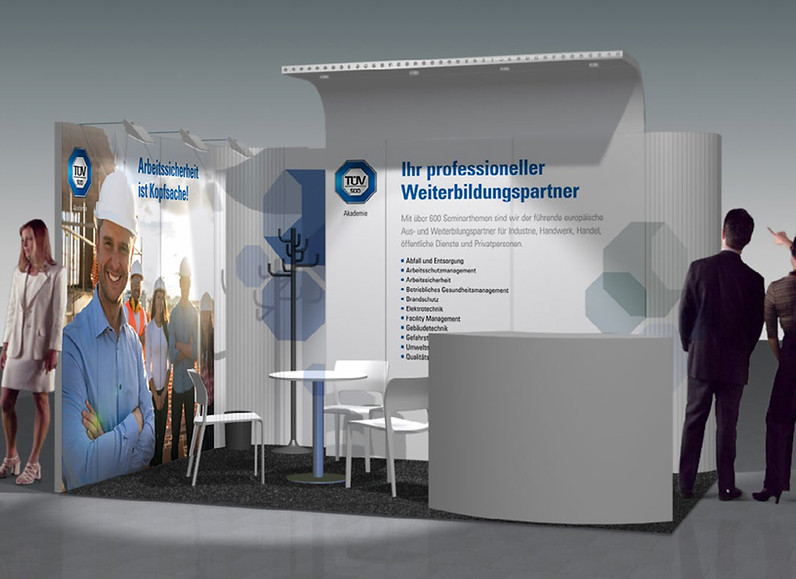 Kleiner Messestand der TÜV SÜD Akademie