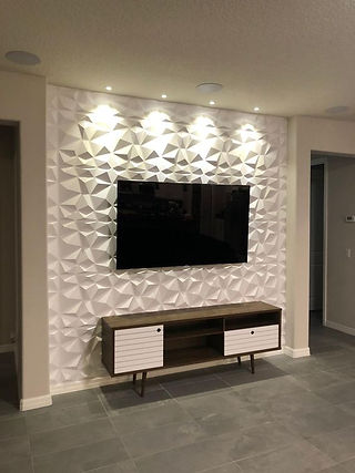Revestimento em Painéis 3D para Parede