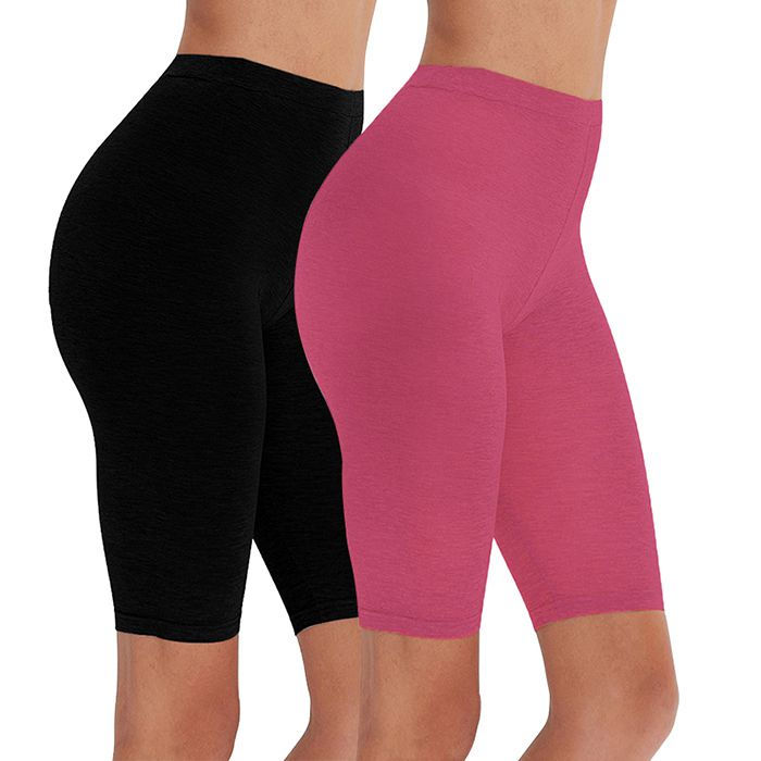 Thumbnail: 2pcs/3pcs Pack Eco-Friendly Viscose Spandex Shorts