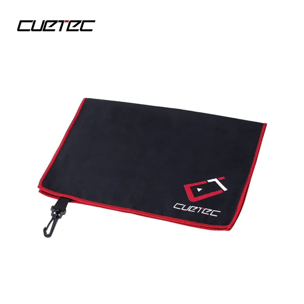 Cuetec 95-760 Black Microfiber Towel with Clip
