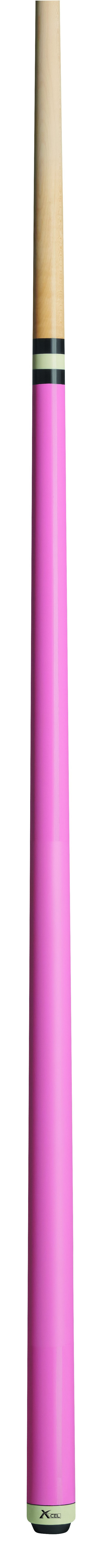 Xcel KS06-25 25oz Gloss Pink Matte Pink Wrapless Pool Cue 18T