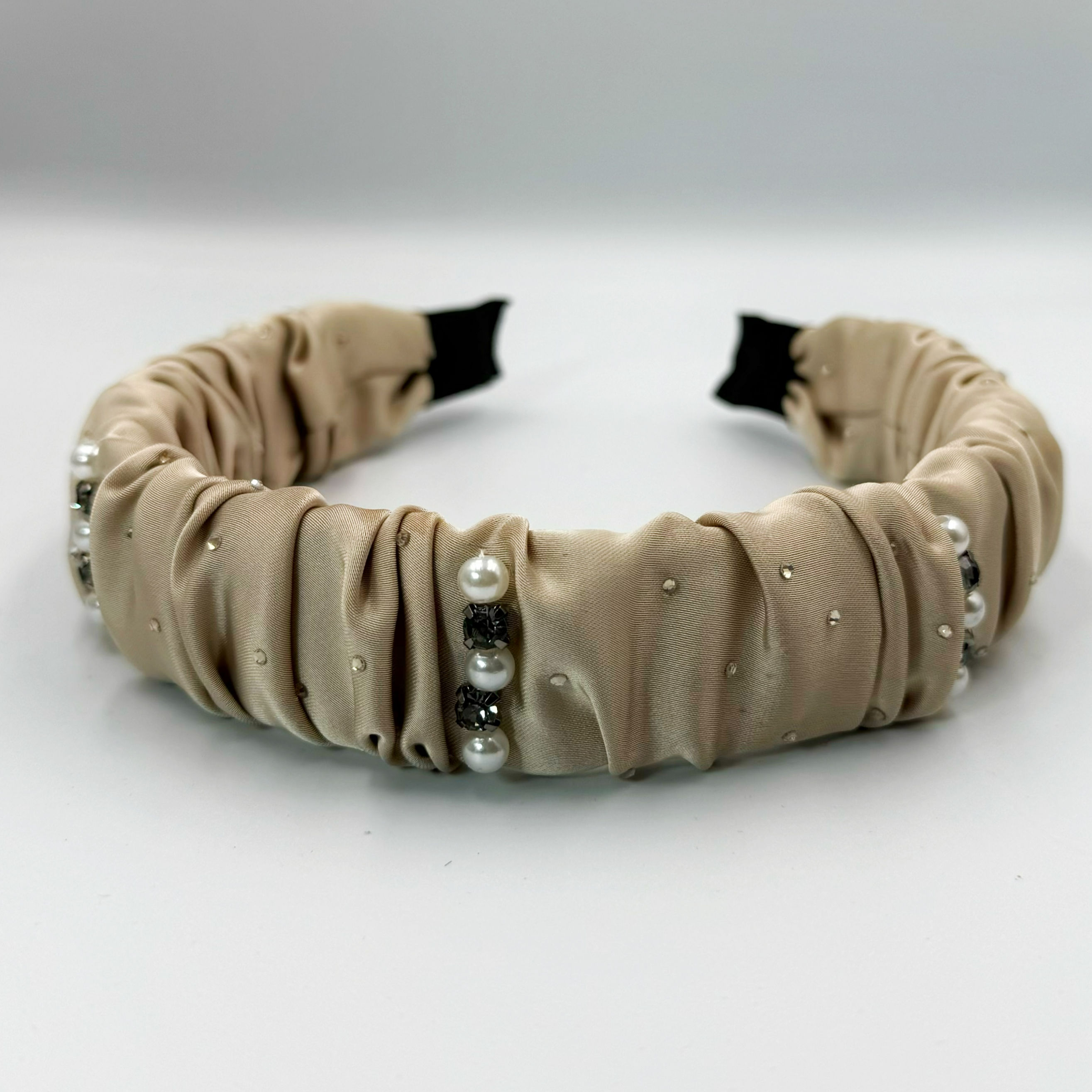 Обруч ГУРТ : Обруч для волосся об'ємний жатка з прикрасою | Оптовий Постачальник